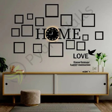Beautiful HOME CLOCK WITH FRAMES FOR WALL DECOR